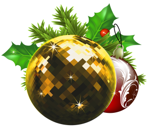 a golden christmas tree ball